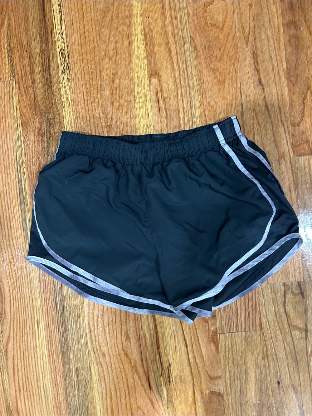 Nike Black Athletic Shorts with Gray Trim